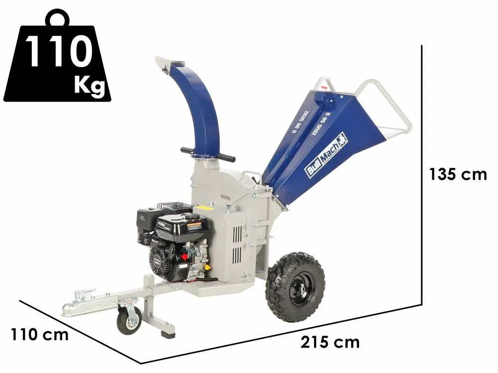BullMach ZEUS 60 D - Broyeur de branches thermique Ducar DH212 7 CV - photo 6