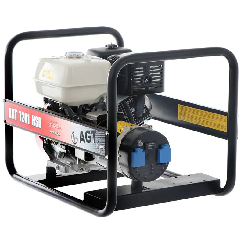 AGT 7201 HSB groupe électrogène essence monophasé 6100 W avec moteur Honda GX390