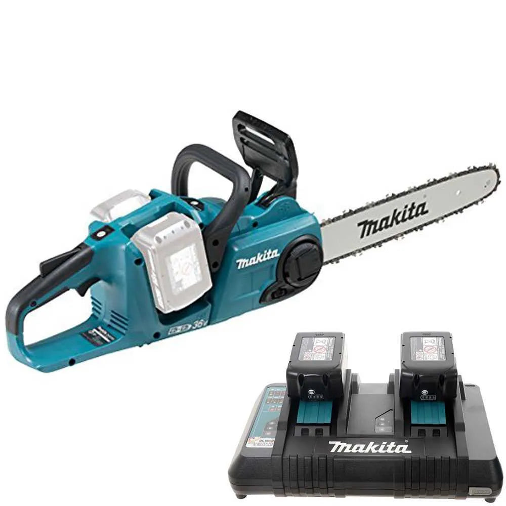 Makita DUC353Z - Tronçonneuse à batterie 2 x 18 V 5 Ah - Guide 35 cm