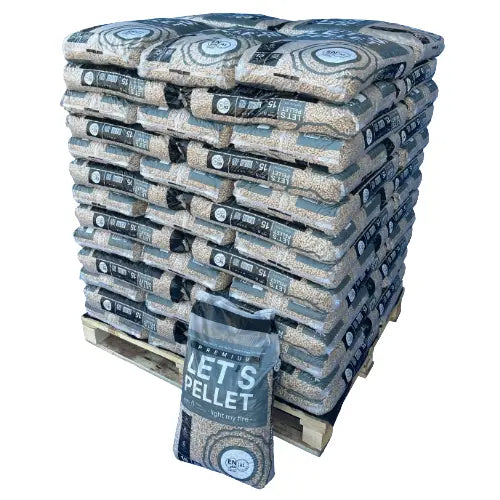 Granulés de bois Premium DINplus A1 – Palette de 975 kg