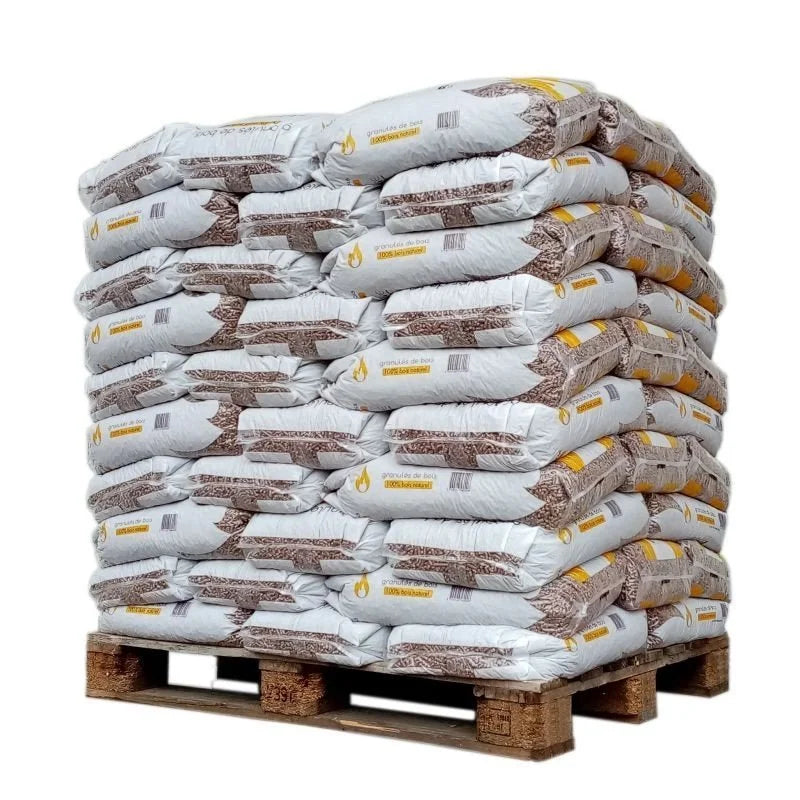 Granulés de bois SUN FIRE – Fabrication française, palette de 1 050 kg