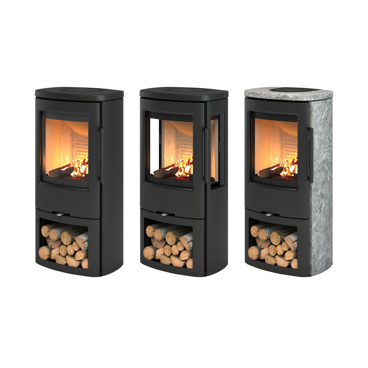 Poêle à bois TermaTech TT44 acier noir 4,8 kW