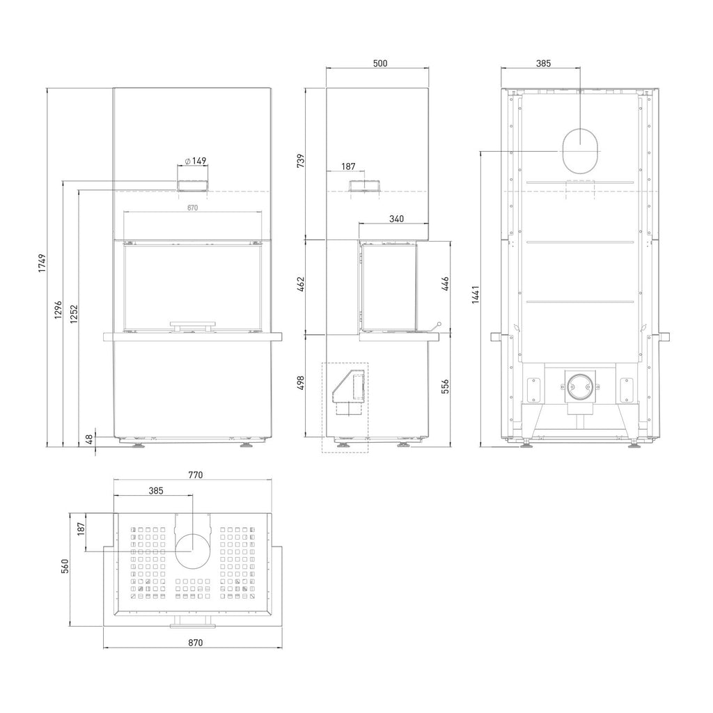 Poêle à bois Olsberg Osorno O416161 en acier noir – 7,8 kW – image 10