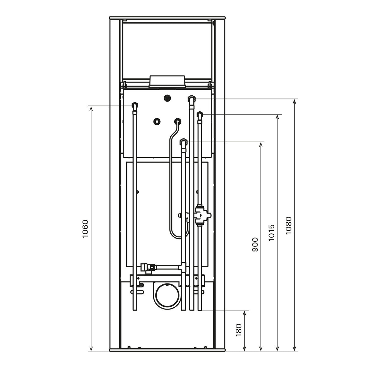 Schmitzker Aqua poêle à bois 7 kW avec échangeur d’eau et plaque supérieure en stéatite — image 12