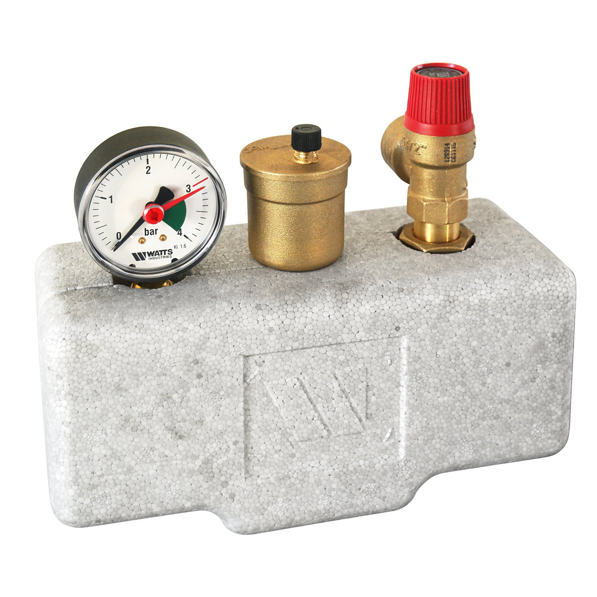 Poêle à bois hydraulique Aquaflam 17 Basic Crème avec réservoir tampon TPSM 825