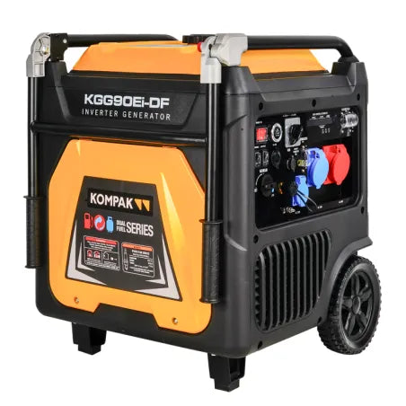 Kompak KGG90Ei-DF groupe électrogène inverter bicarburation essence gaz 11 kVA