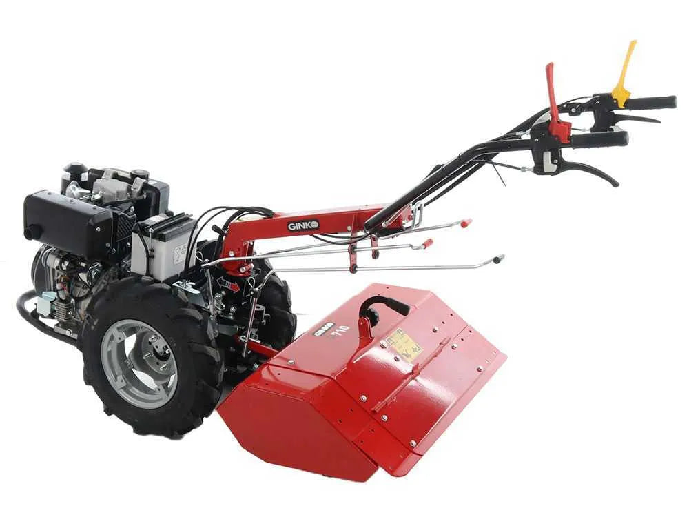 Motoculteur diesel GINKO R710 EKO Loncin D404F avec démarrage électrique et essieu différentiel