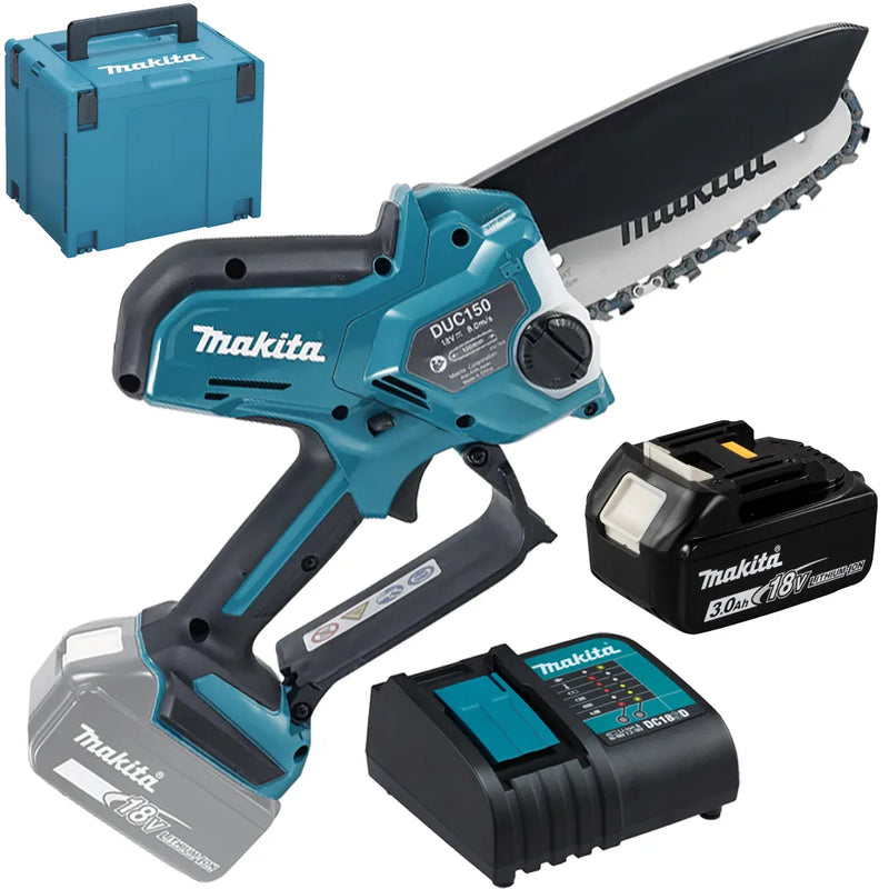 Makita DUC150ZJ LXT – Élagueuse sur batterie 18 V – Batterie 3 Ah – Guide 15 cm – photo 1