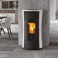 Poêle à granulés Edilkamin Cherie 9 EVO céramique blanche — 9,3 kW