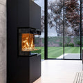 Poêle à bois Thermorossi Trilogie Noir W6TRILOEASY 10,6 kW