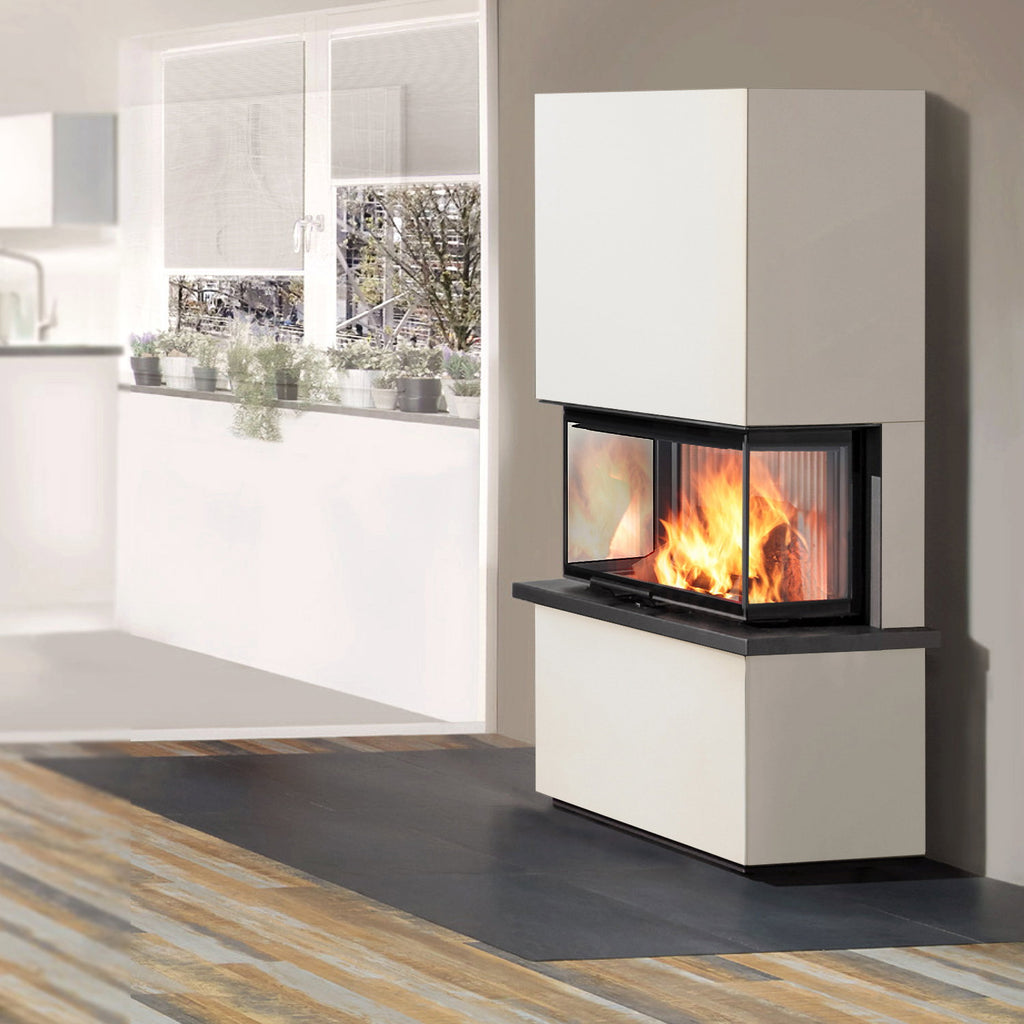 Poêle à bois Olsberg Osorno TopStone – pierre calcaire beige Teramo Natura 7,8 kW – image 1