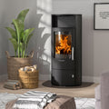 Oranier Polar 7 2.0 – Poêle à bois acier noir 6,5 kW