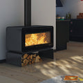 Poêle à bois Lotus Living Base Ocean Dark KS2401 7 kW, évacuation par le haut