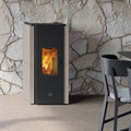 Poêle à granulés Edilkamin EK63 Zone 80 Evo acier gris tourterelle 7,6 kW