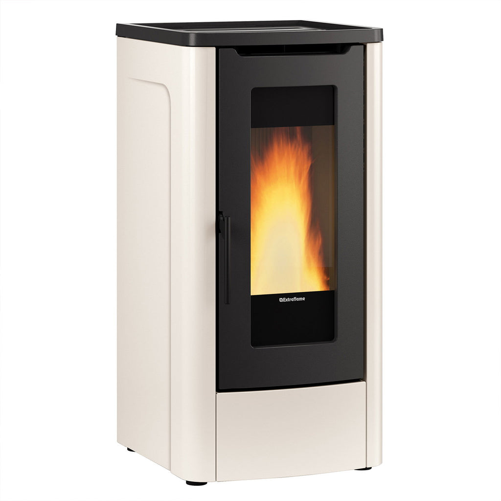 Extraflame Dahiana Plus VFS 16 – Poêle à granulés acier ivoire 10 kW