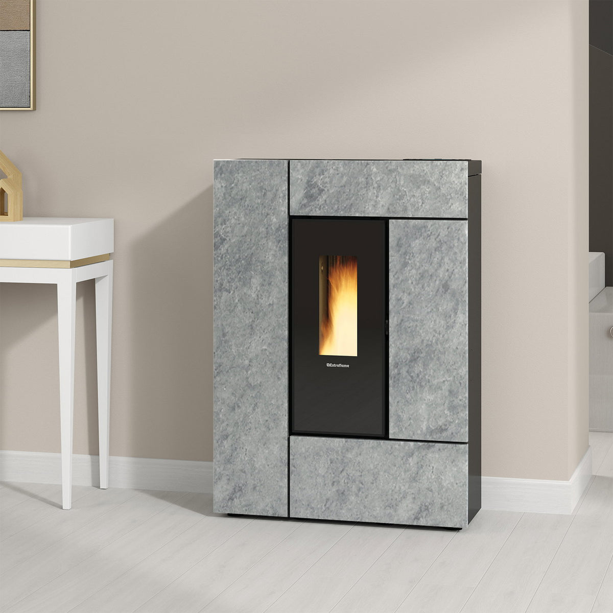 Poêle à granulés Extraflame Evolution Line Gabriella Plus 8 kW – Pierre naturelle