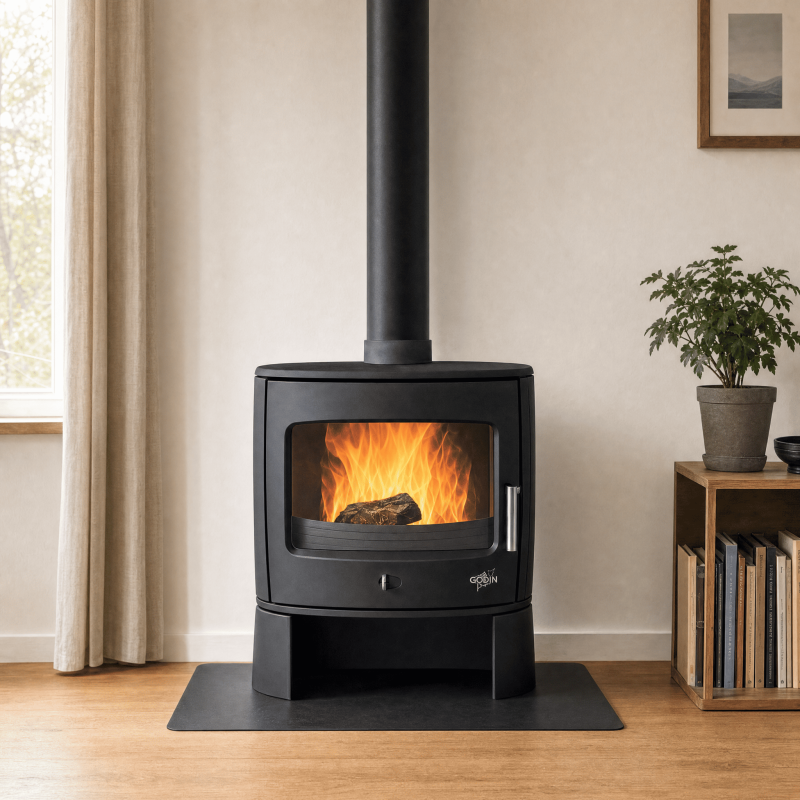 Poêle à bois Godin Eclipse 8 kW noir