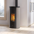 Poêle à granulés Edilkamin EK63 Like 90+ Evo acier gris tourterelle COAX 9,2 kW