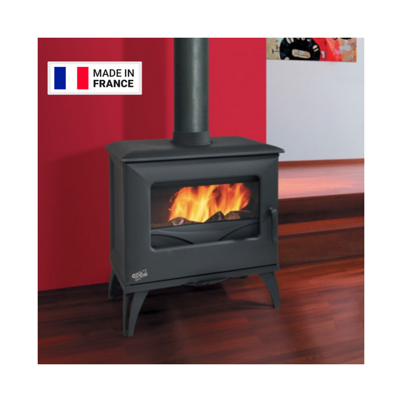 Pack poêle à bois Godin Cube – Sortie dessus 8 kW