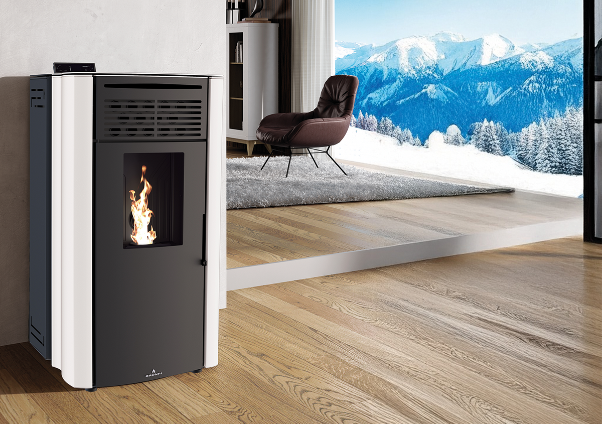 Poêle à granulés Bronpi CORAL – 14,3 kW – Canalisable