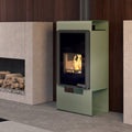 HS Flamingo Deluxe Singa – Poêle à bois olive 9 kW