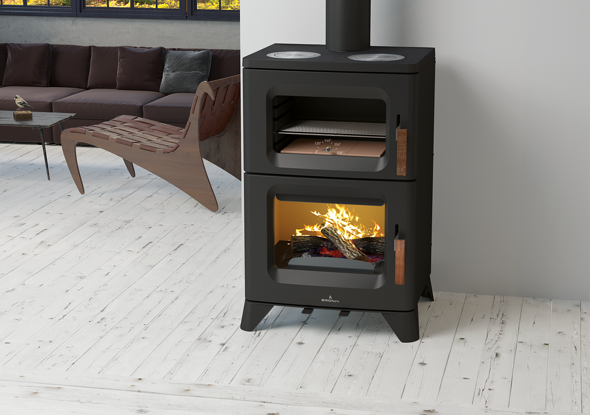 Bronpi HILTON-H – Poêle à bois avec four 16 kW
