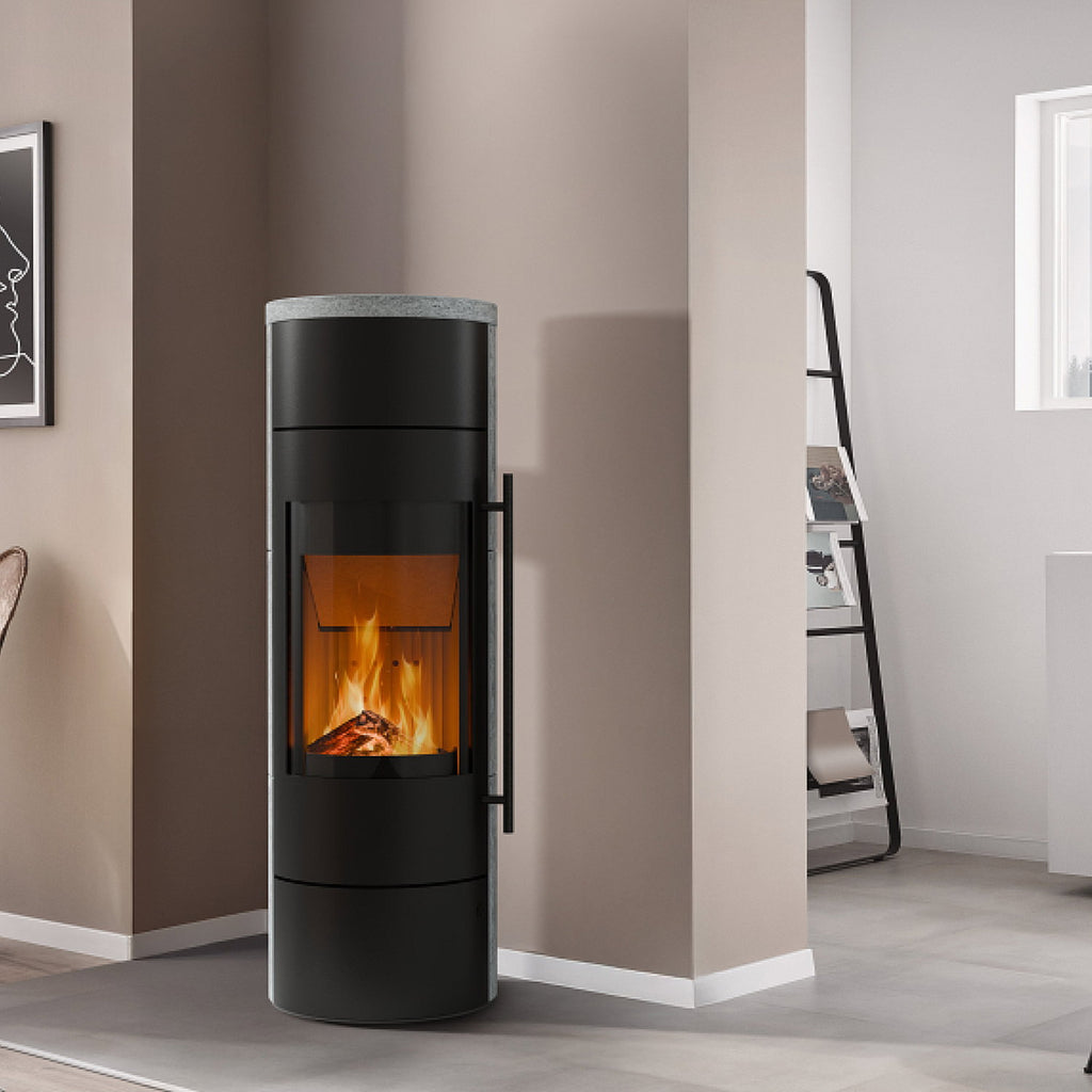 Olsberg Alor PowerBloc! – Poêle à bois 6 kW en pierre naturelle serpentine