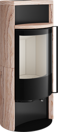 Poêle à bois Spartherm Sino City 7,7 kW, vitre ovale