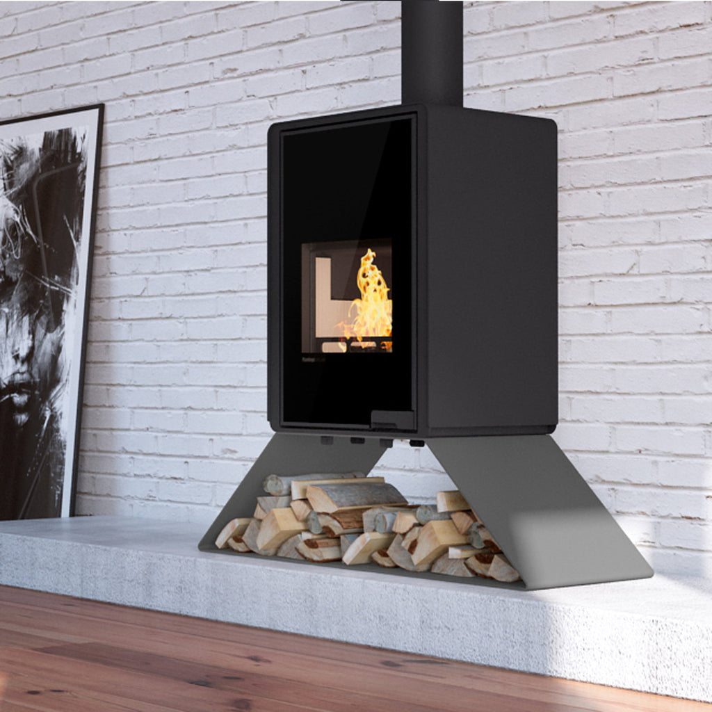 Poêle à bois HS Flamingo Deluxe Senai Gris 9 kW HSF42-037 - image 1