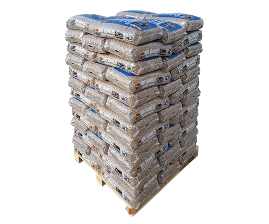 Palette de granulés de bois Woodstock Premium · 72 sacs de 15 kg