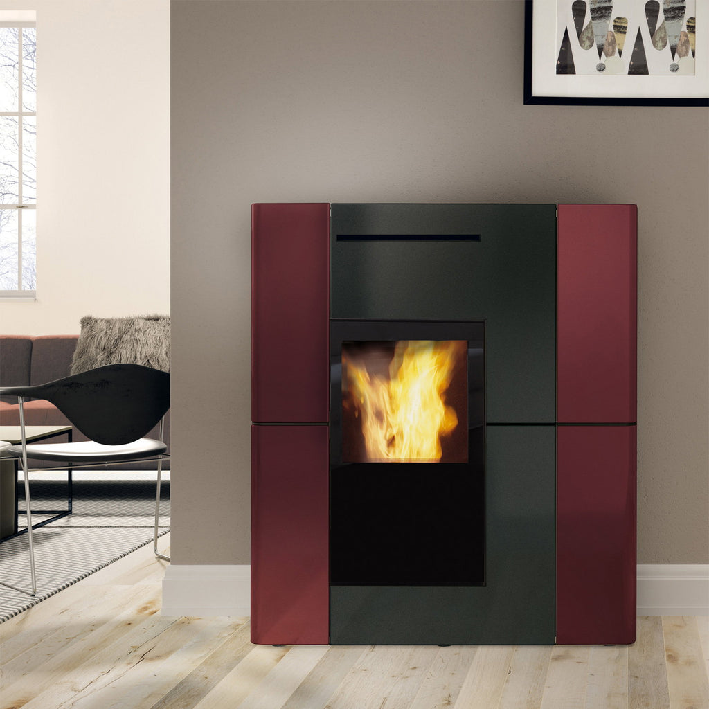 Edilkamin Blade H 23 Evo céramique Bordeaux – image 1