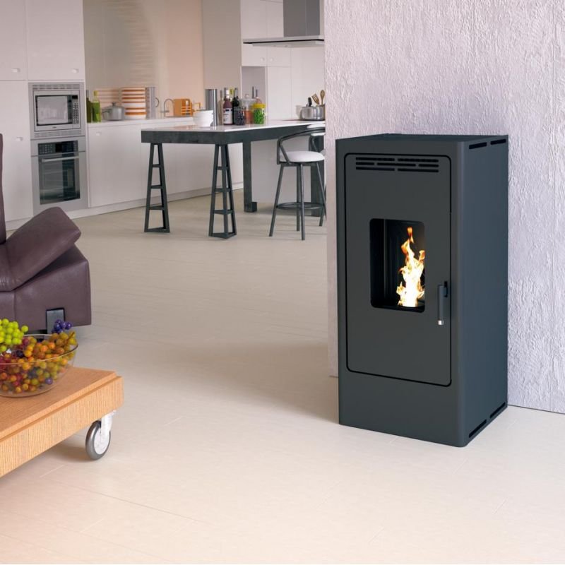 Poêle à granulés étanche FIREMATIC BR12 10,3 kW – foyer et échangeurs en fonte – image 1
