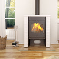 Poêle à bois HS Flamingo Bali Blanc HSF44-001 9 kW pour 240 m³ - image 1