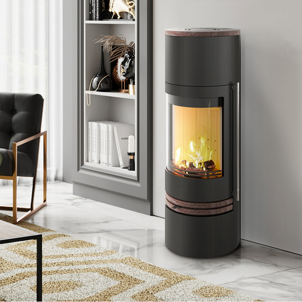 Poêle à bois Lotus Orbis 2 Coffee Stone