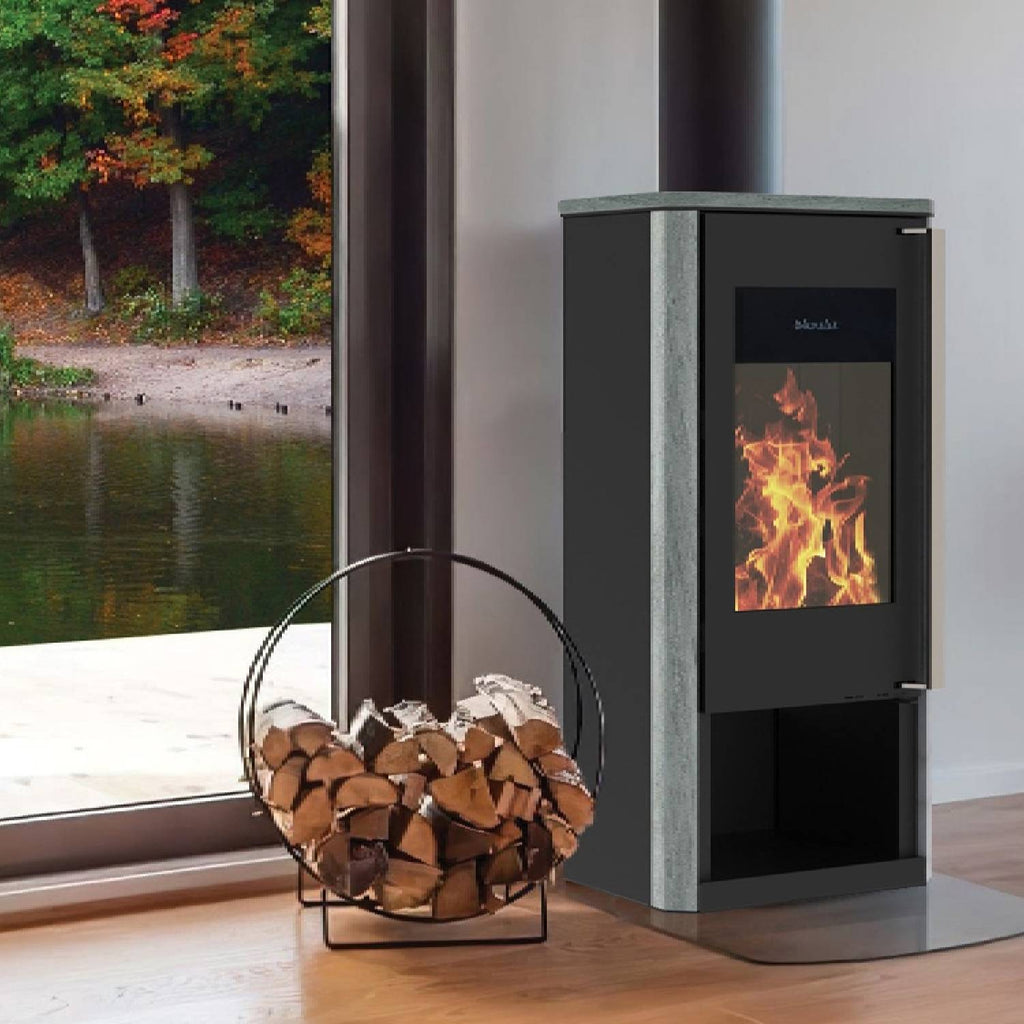 Poêle à bois Wamsler Turon pierre naturelle 8 kW