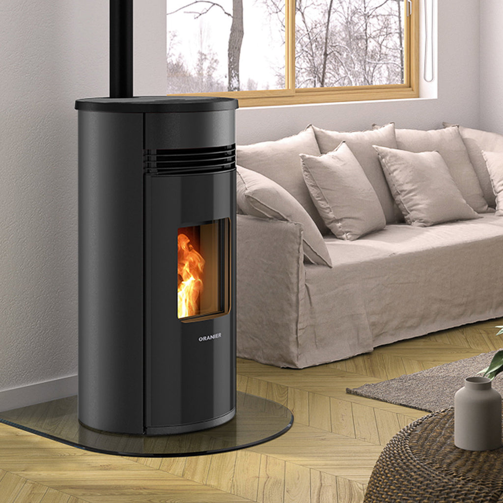 Poêle à granulés Oranier Sando 60 acier noir 8 kW