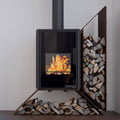 Poêle à bois HS Flamingo Deluxe Kampa marron avec étagère à droite 9 kW — image 1