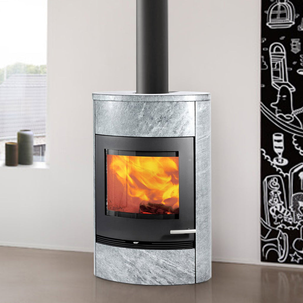 Poêle à bois TermaTech TT22HST acier noir S01-650 – 7,5 kW – image 1