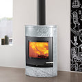Poêle à bois TermaTech TT22HST acier noir S01-650 – 7,5 kW – image 1