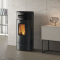 Poêle à granulés Edilkamin EK63 Yung 130++ Evo céramique noire 12,5 kW