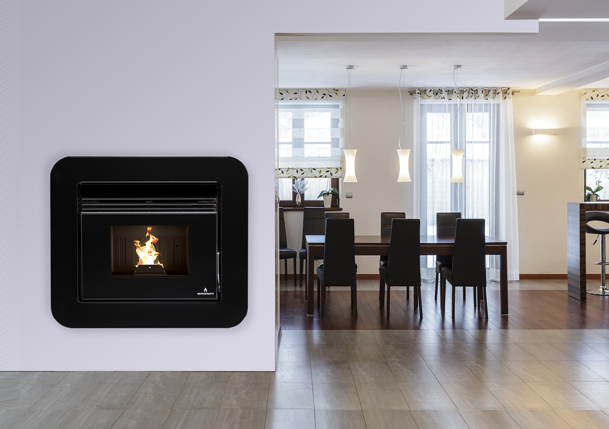 Poêle à granulés Bronpi NEVA – 11 kW – Canalisable