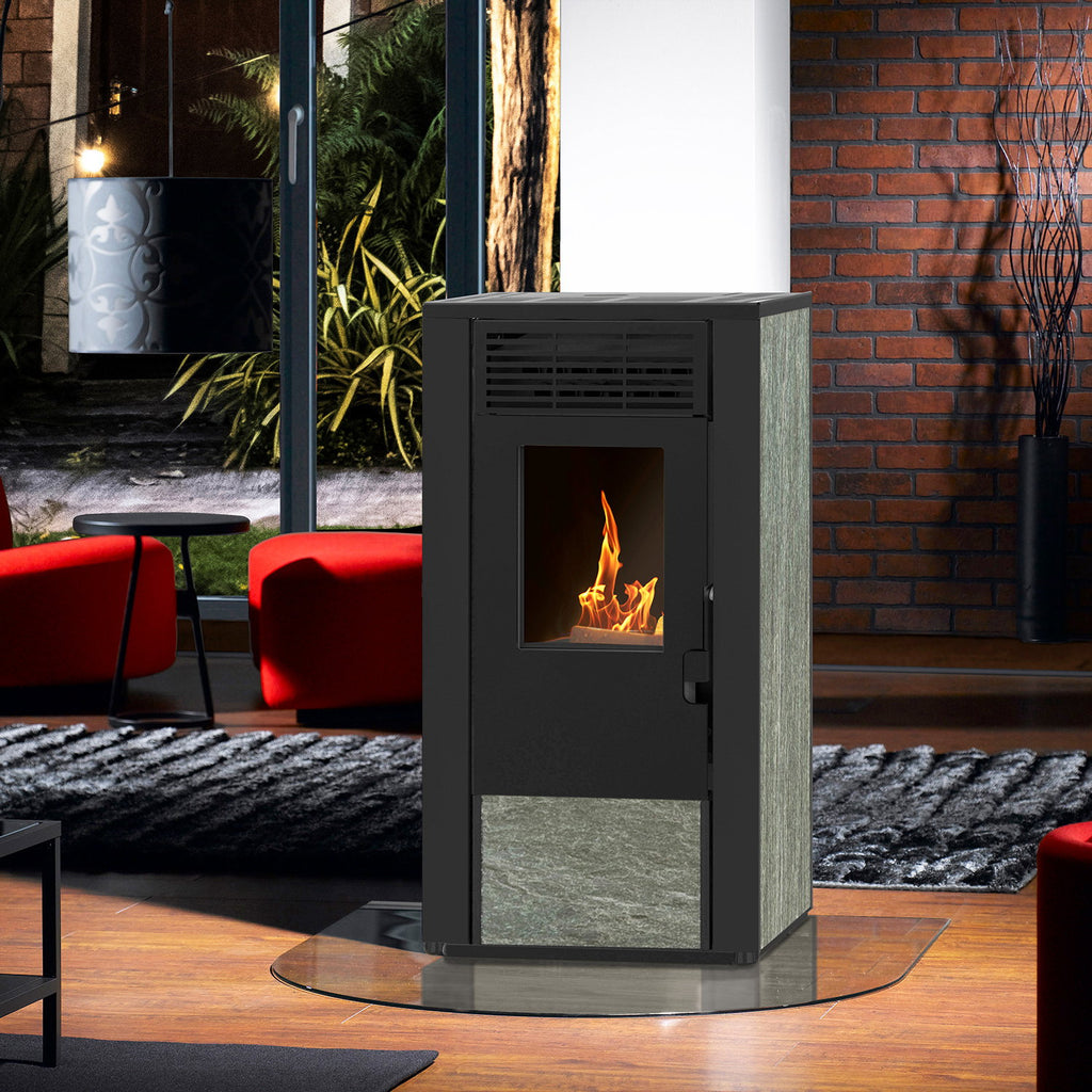 Poêle à granulés Wamsler WPO 7 en pierre naturelle 7,5 kW