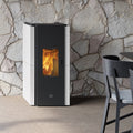 Poêle à granulés Edilkamin EK63 Zone 80 Evo acier blanc 7,6 kW