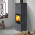 Lotus QM40 KS1803 – Poêle à bois 5,7 kW noir Indian Night avec PowerStones