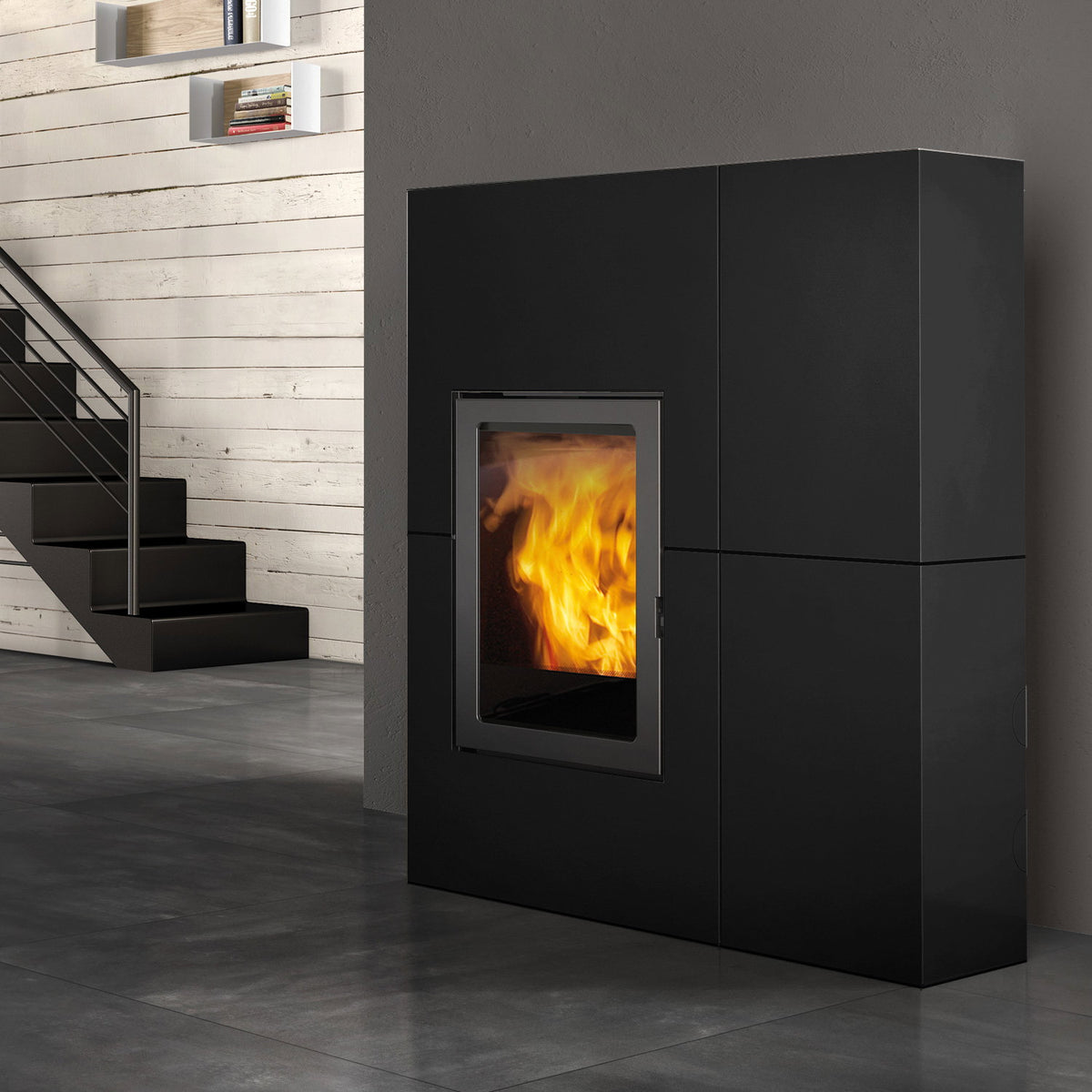 Poêle à granulés Edilkamin Blade 12++ EVO acier noir — 12,1 kW