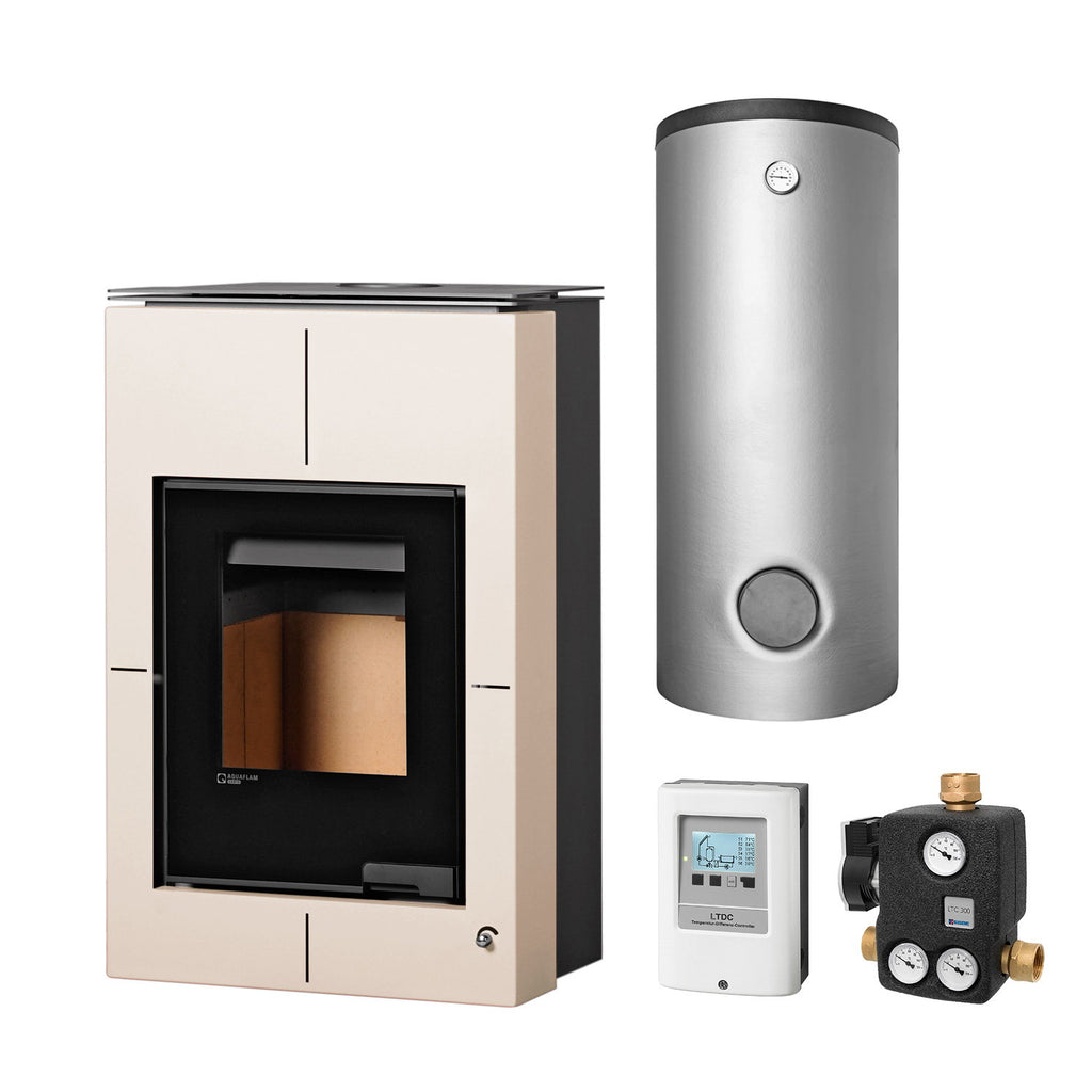 Aquaflam Vario Saporo 11 kW Basic Crème KS1208 – Ensemble avec ballon tampon TPSM 500