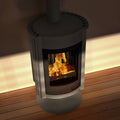 Poêle à air chaud Masterflamme Medie II Gris HSF41-030 12 kW - image 1