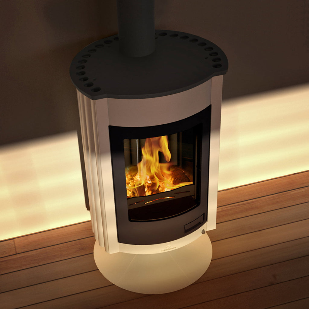 Poêle à bois Masterflamme Medie II Crème HSF41-029 12 kW - image 1