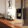 Poêle à bois HS Flamingo Deluxe Island Crème HSF42-004 9 kW - image 1