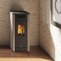 Poêle à granulés Edilkamin EK63 Metro 110+ Evo acier gris tourterelle 10,5 kW